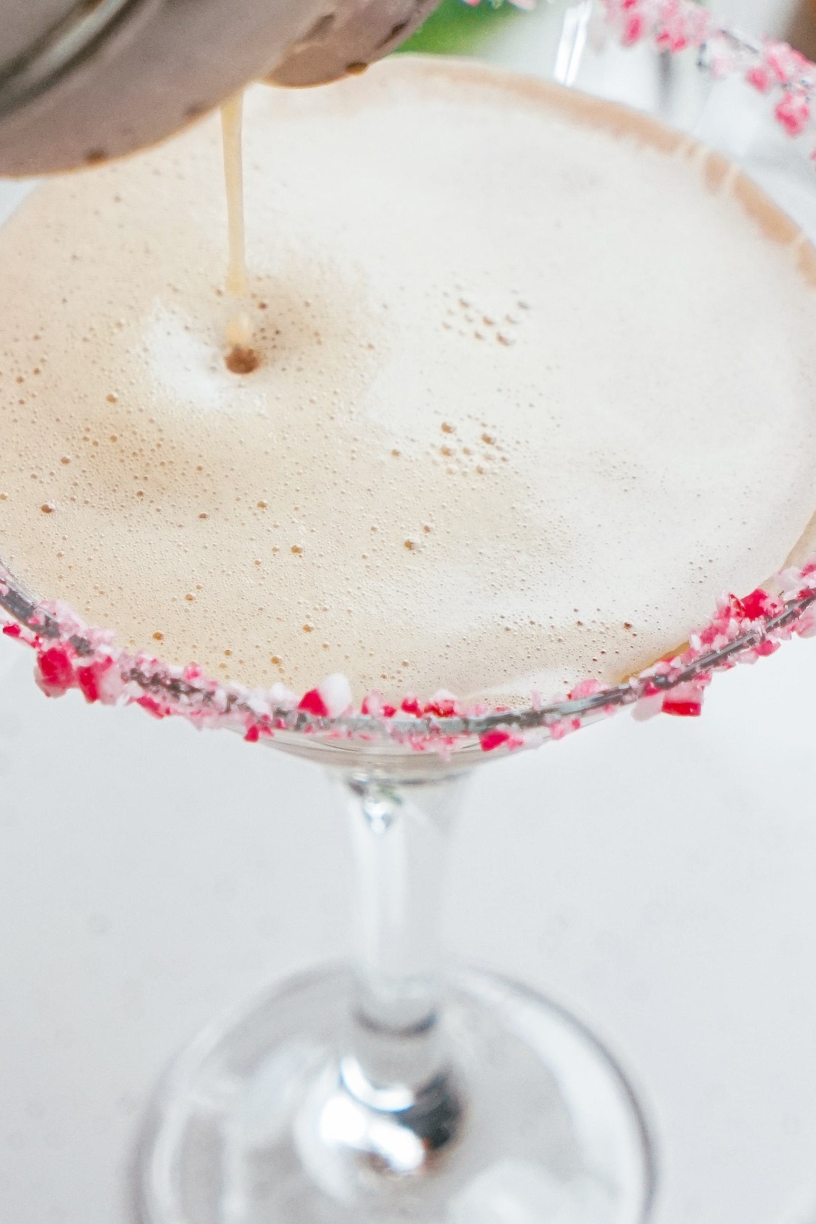 frothy top peppermint espresso martini