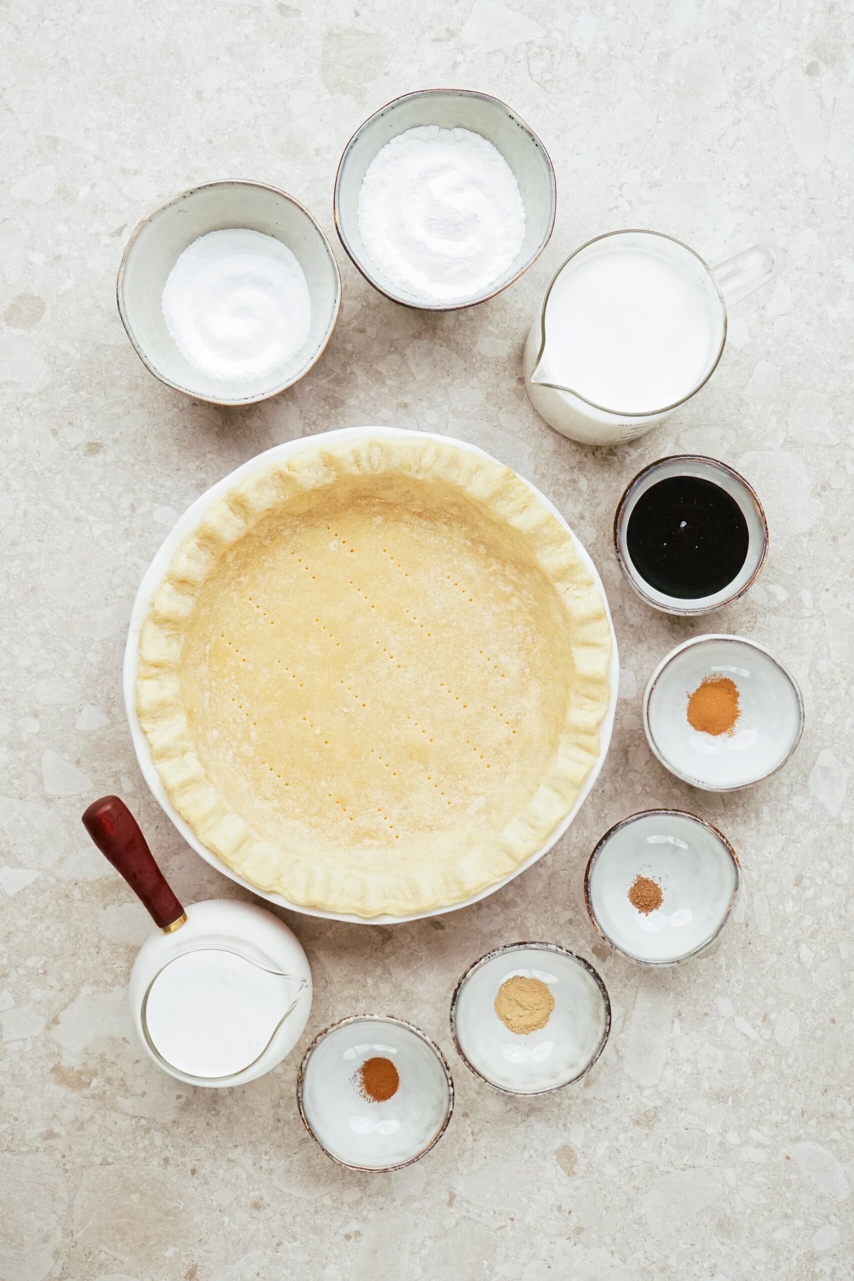ingredients for gingerbread cream pie 