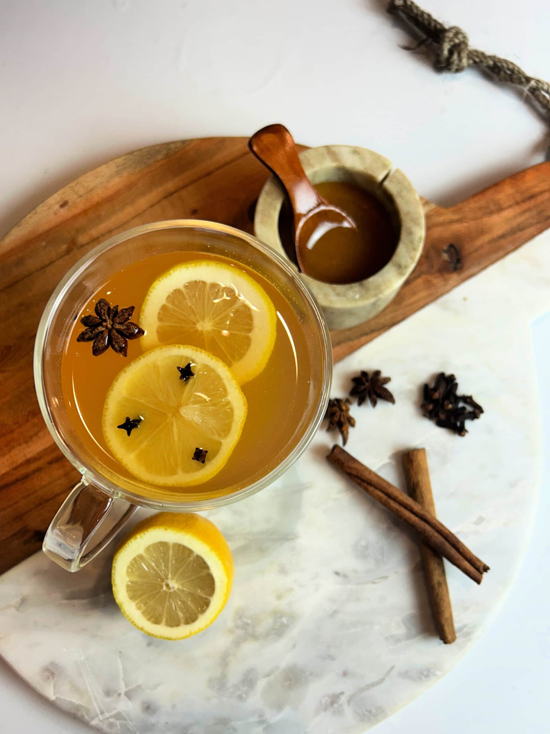 Hot Toddy on tablescape