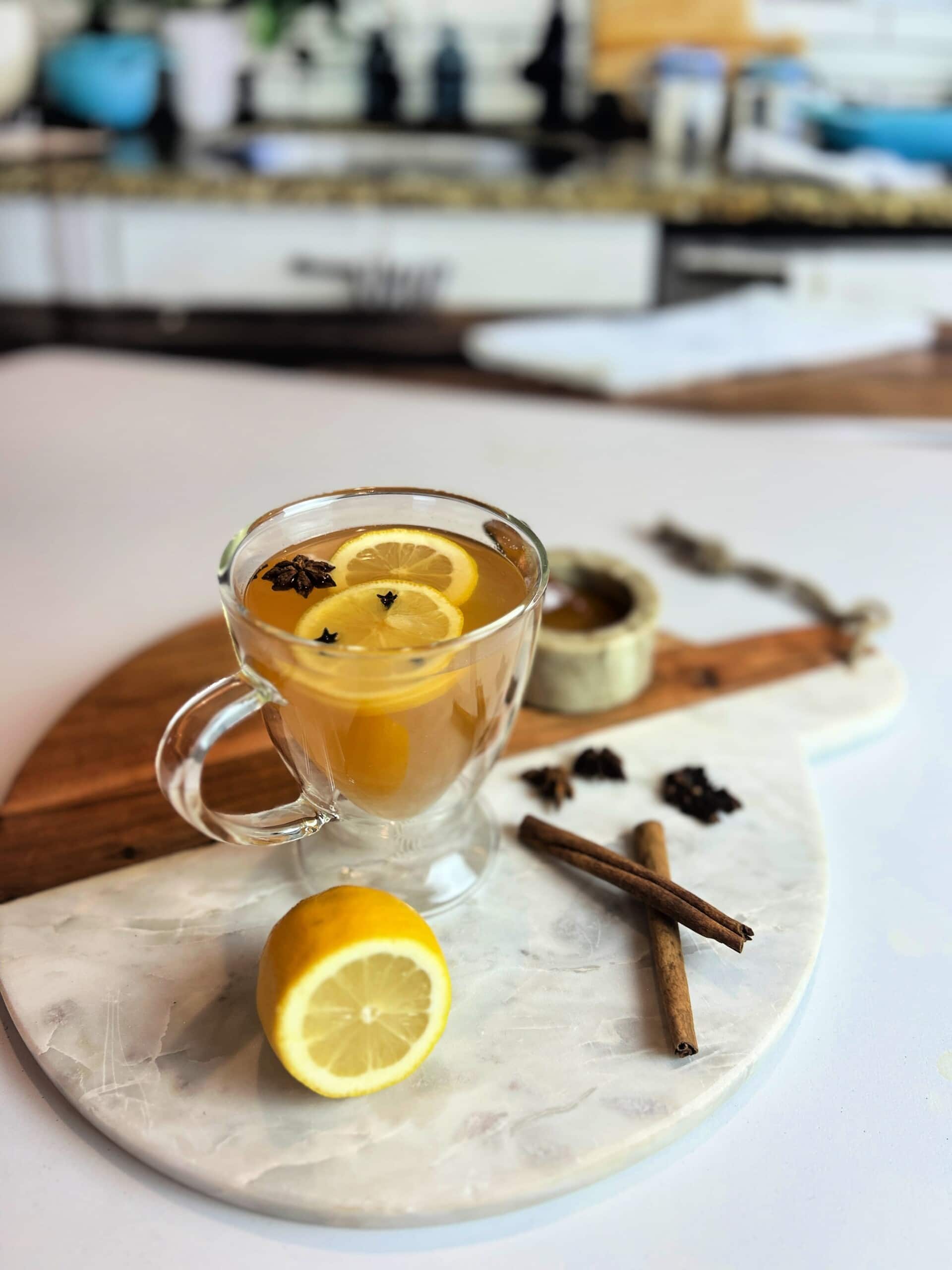 Hot Toddy on counter
