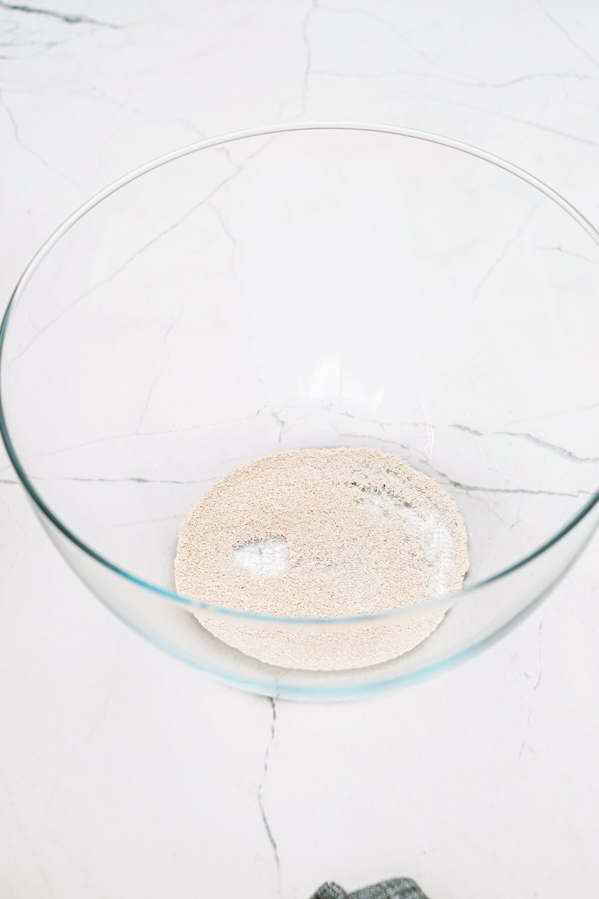 dry yeast in a bowl
