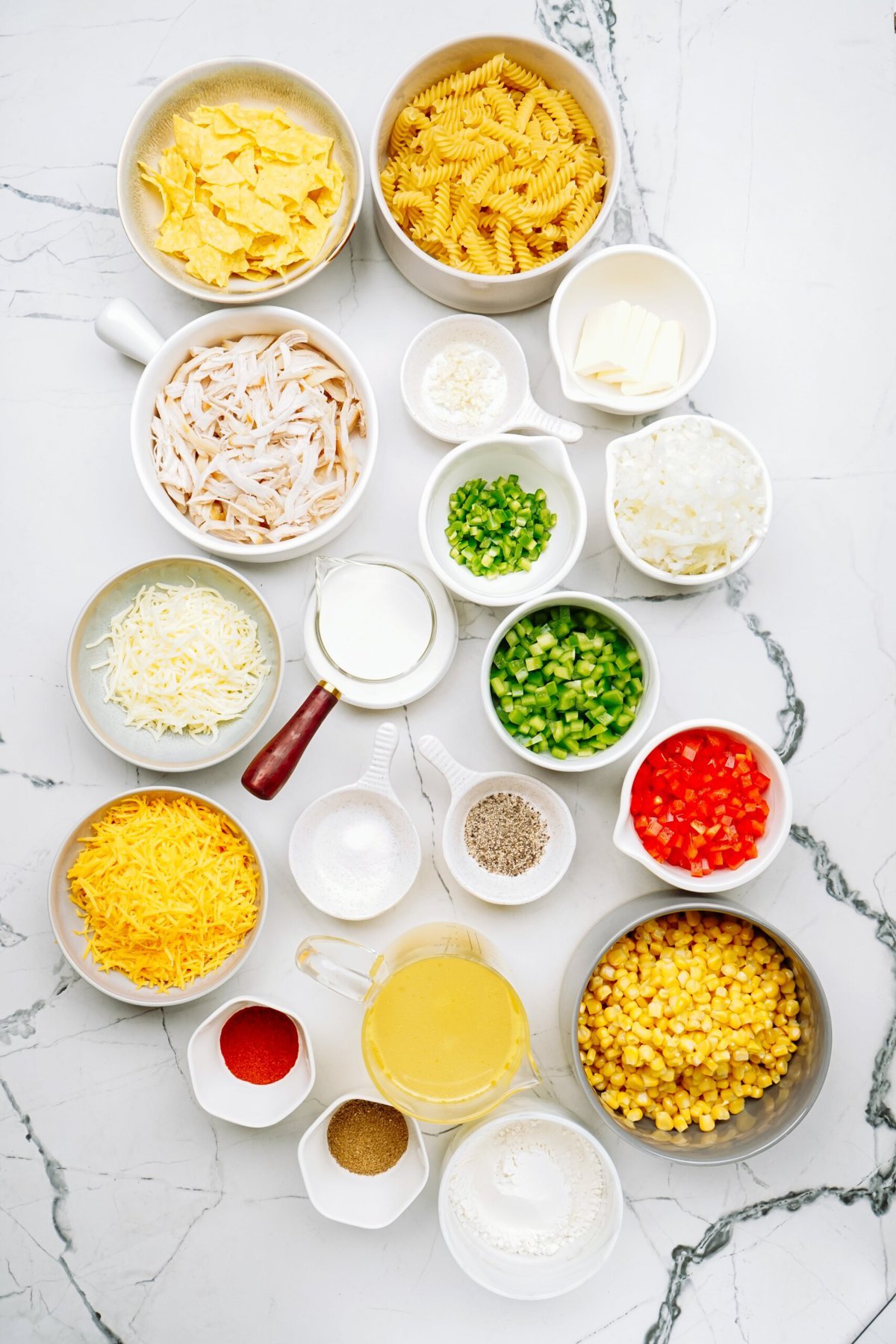 ingredients for southwest chicken pasta
