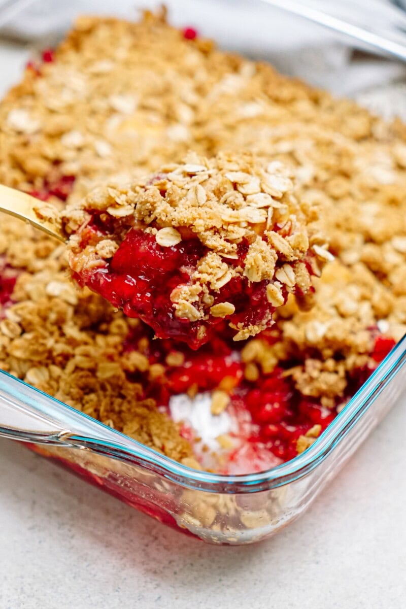 Raspberry Peach Cobbler Recipe - Lauren's Latest