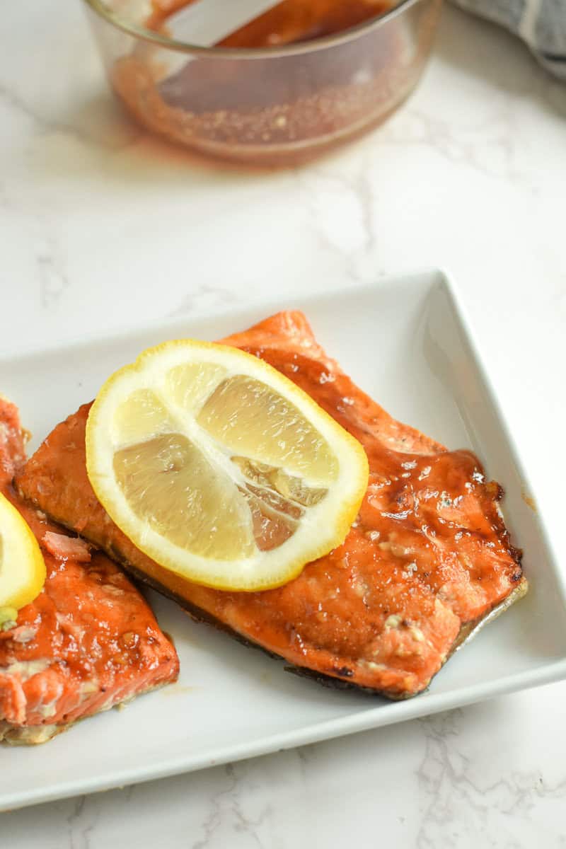 Air Fryer Honey BBQ Salmon 07