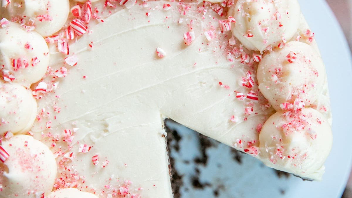 Chocolate Candy Cane Cake. Photo credit Lauren's Latest. (1)