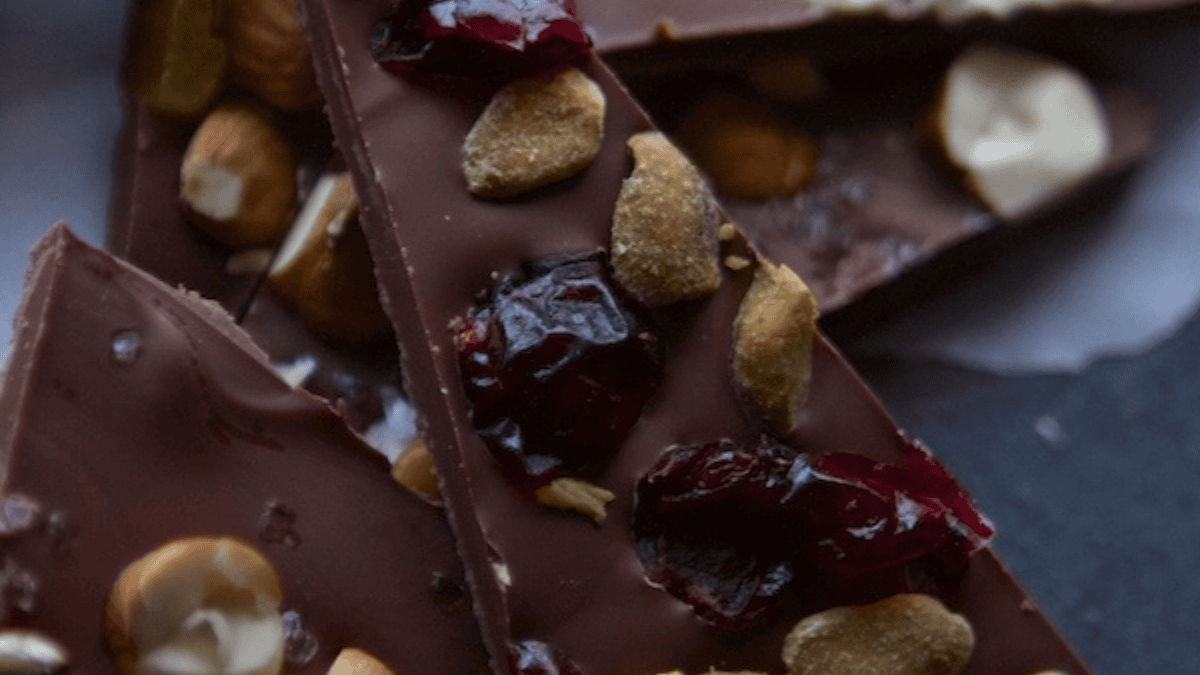 Chocolate Christmas Bark. Photo credit Lauren's Latest.