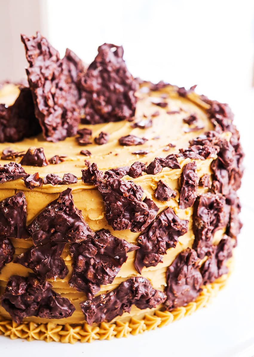 Chocolate+Crunch+Layer+Cake+Caramel+Frosting