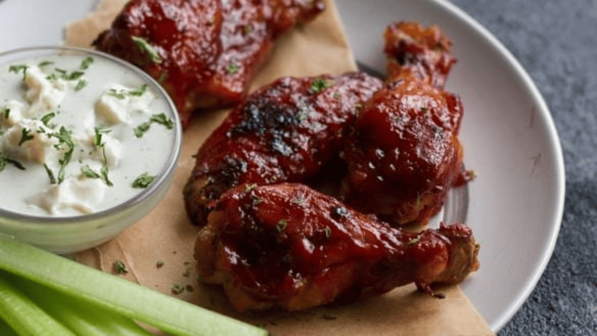 Crockpot Chicken Wings. Photo credit Lauren's Latest.