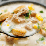 Crockpot Sausage Corn Chowder Recipe. Photo credit Lauren's Latest.