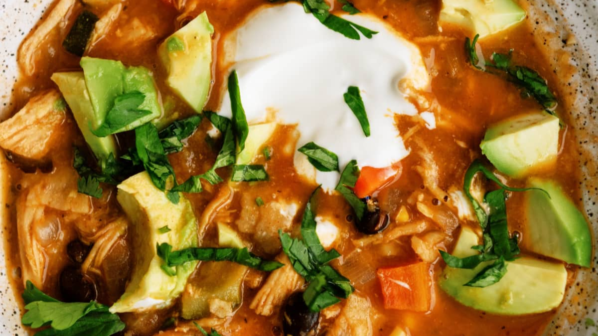 Easy Mexican Chicken Tortilla Soup. Photo credit Lauren's Latest.