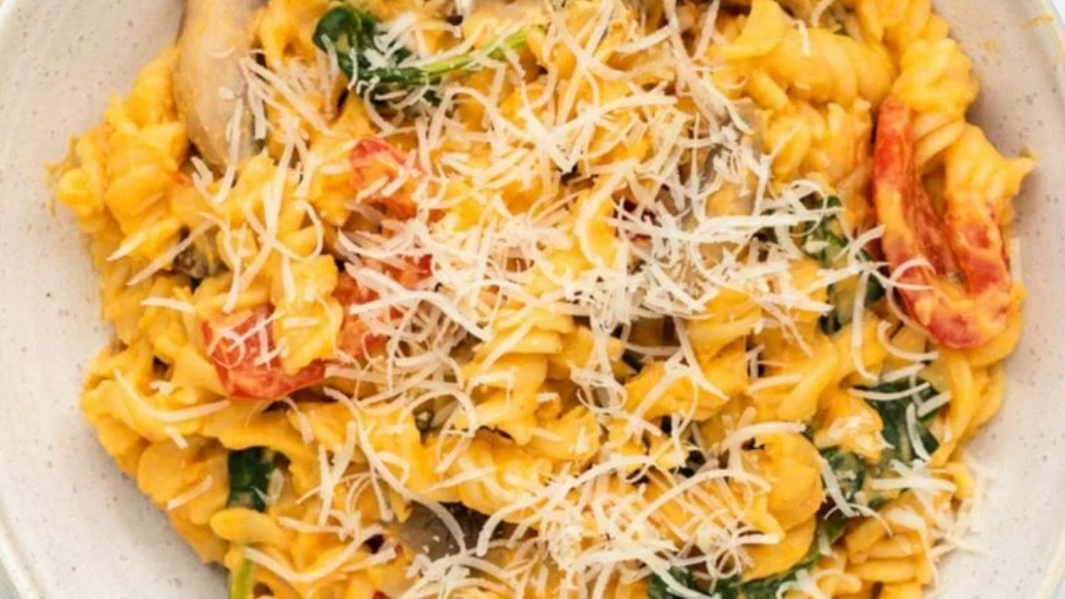 Easy Sweet Potato Pasta With Creamy Sauce. Photo credit International Hospitality.