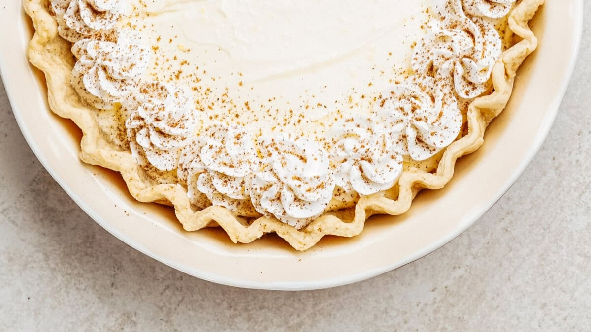 Eggnog Pie. Photo credit Lauren's Latest.