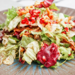 Holiday Salad With Pomegranate Seeds. Photo credit Lauren's Latest.