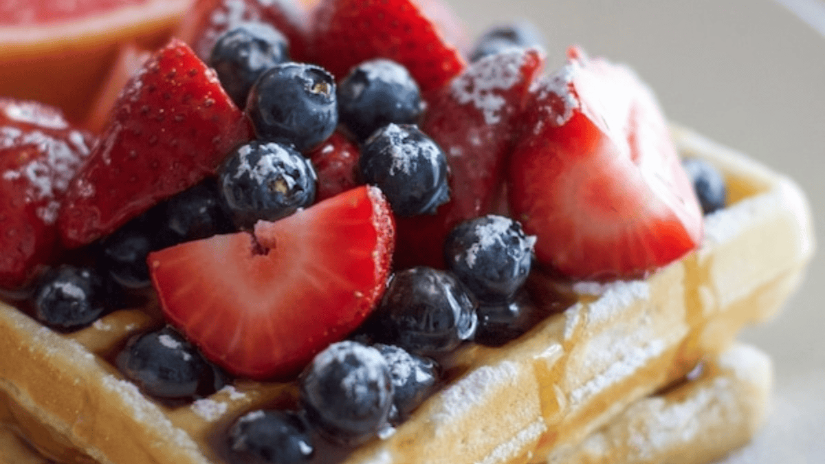 Lemon Waffles. Photo credit Lauren's Latest.