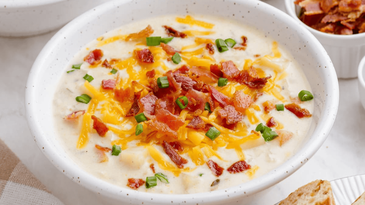 Loaded Potato Soup. Photo credit Lauren's Latest.