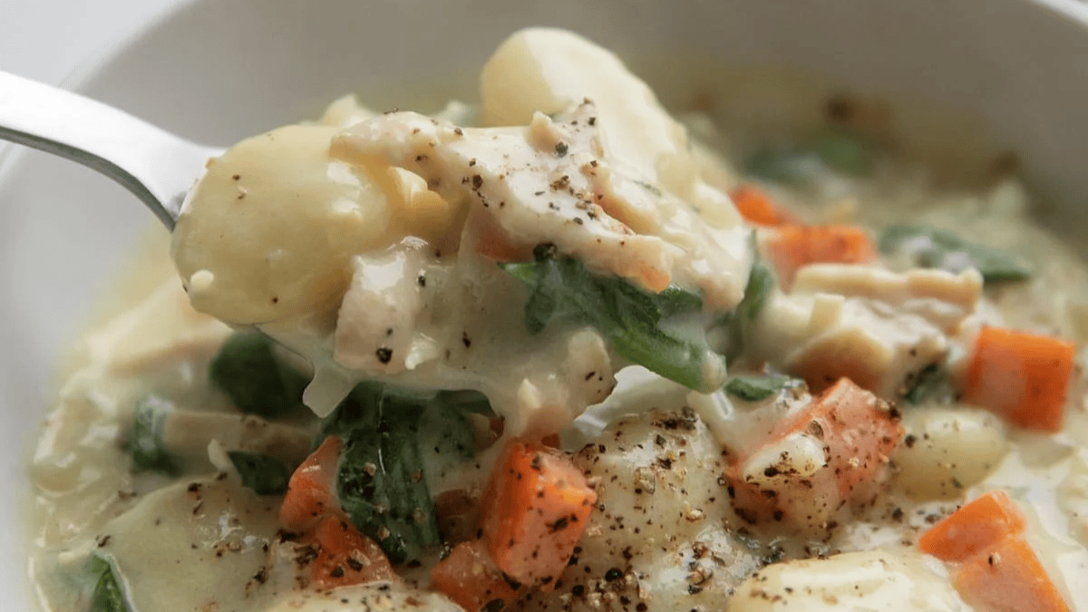 Olive Garden Chicken Gnocchi Soup. Photo credit Lauren's Latest.