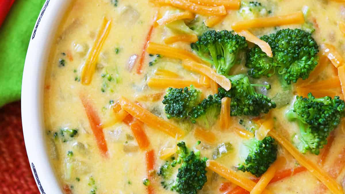 Panera Broccoli Cheese Soup Recipe. Photo credit Pip and Ebby.