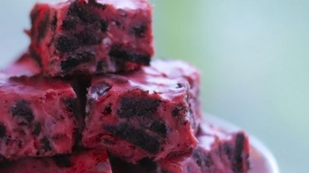 Peppermint Oreo Fudge. Photo credit Lauren's Latest.