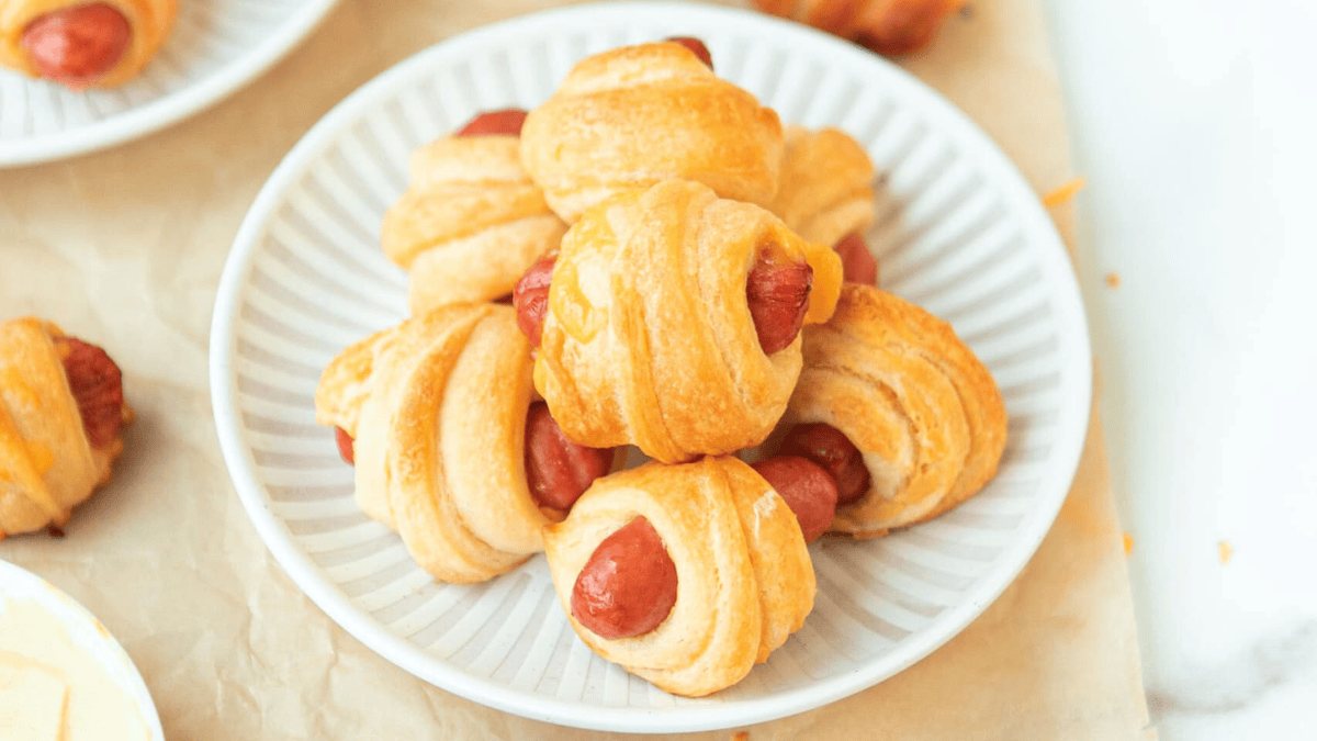 Pigs In A Blanket With Cheese. Photo credit Lauren's Latest.