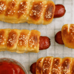 Pretzel Dog Recipe. Photo credit Lauren's Latest.