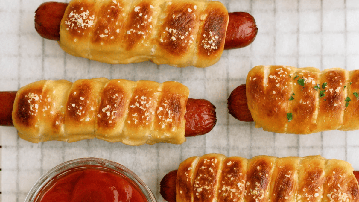 Pretzel Dog Recipe. Photo credit Lauren's Latest.