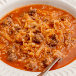 Recipe For Stuffed Cabbage Soup. Photo credit Lauren's Latest.