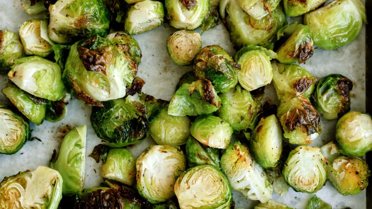 Roasted Brussels Sprouts Recipe. Photo credit Lauren's Latest.