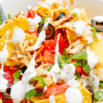 Shredded Chicken Nacho Recipe. Photo credit Lauren's Latest.