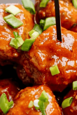 Sweet And Sour Meatball Recipe. Photo credit Lauren's Latest.