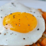 Sweet Potato Hash With Fried Eggs. Photo credit Lauren's Latest.