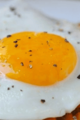 Sweet Potato Hash With Fried Eggs. Photo credit Lauren's Latest.