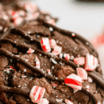Triple Chocolate Candy Cane Cookies. Photo credit Lauren's Latest.