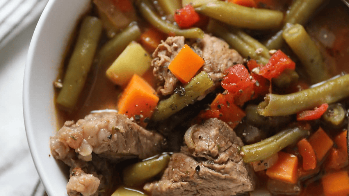 Vegetable Beef Soup. Photo credit Lauren's Latest.