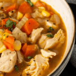 Zesty Chicken Soup With Coriander. Photo credit Butter and Baggage.