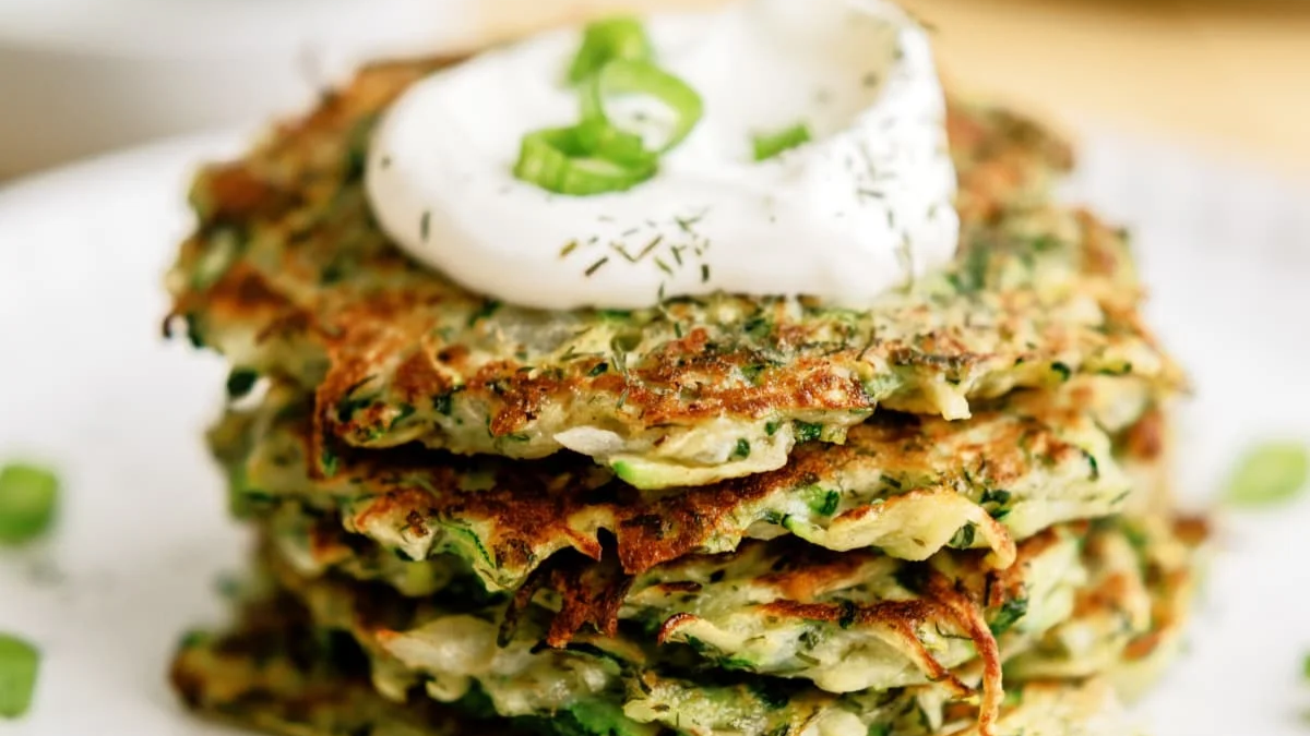 Zucchini Fritters. Photo credit Lauren's Latest.