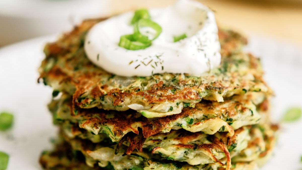 Zucchini Fritters. Photo credit Lauren's Latest.