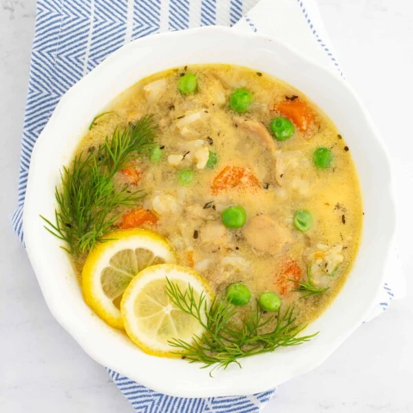 greek lemon chicken rice soup 600x600