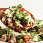 Best Broccoli Salad With Sunflower Seeds And Bacon. Photo credit Lauren's Latest.