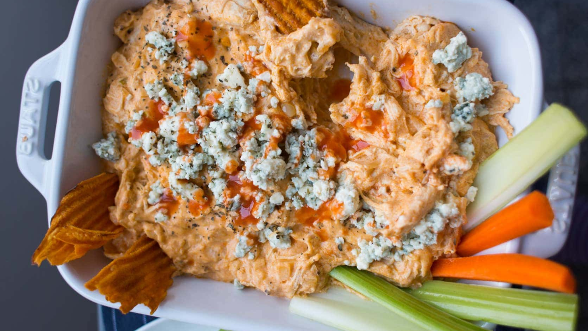 Buffalo Chicken Dip Recipe (Video). Photo credit Lauren's Latest.