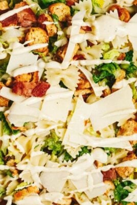 Chicken Caesar Pasta Salad. Photo credit Lauren's Latest.