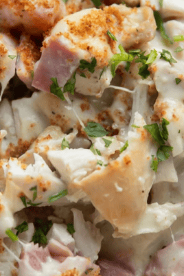 Chicken Cordon Bleu Casserole. Photo credit Lauren's Latest.