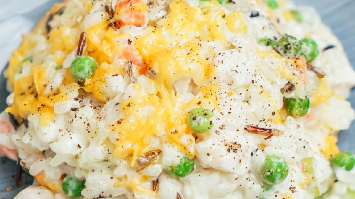 Chicken Wild Rice Casserole. Photo credit Lauren's Latest.