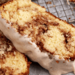 Cinnamon Roll Bread With Cinnamon Cream Cheese Frosting. Photo credit Easy Southern Desserts.