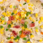 Creamy Crock Pot Chicken Corn Soup. Photo credit Intentional Hospitality.