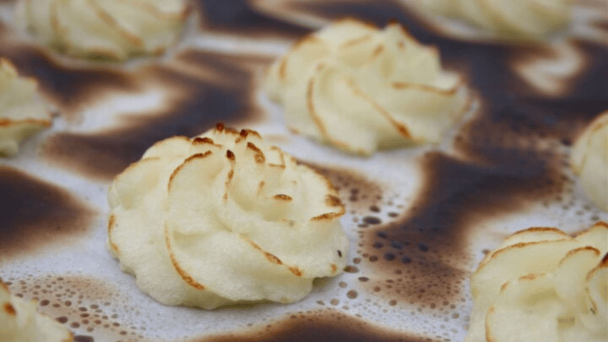 Crispy Mashed Potato Rosettes. Photo credit Lauren's Latest.