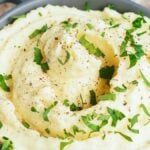 Crockpot Mashed Potatoes (No Chicken Broth). Photo credit Lauren's Latest.