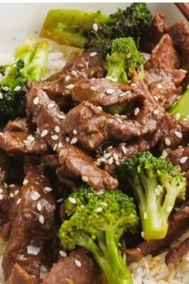 Easy Beef And Broccoli Recipe. Photo credit Lauren's Latest.