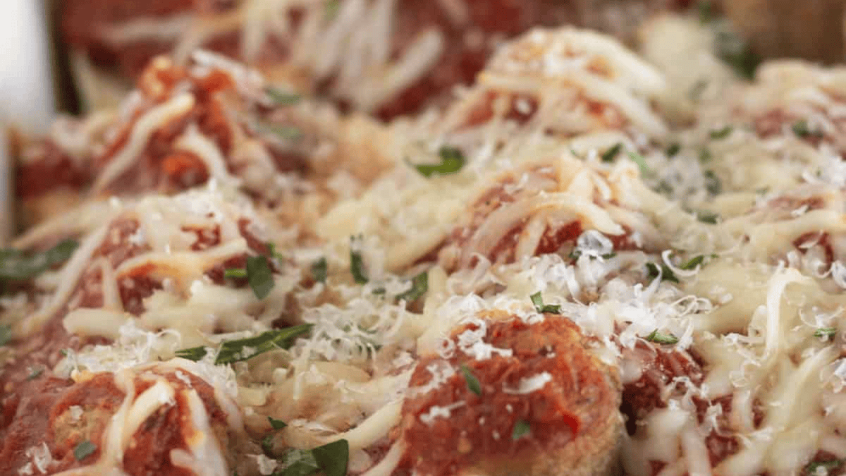 Easy Meatball Sub Casserole Recipe. Photo credit Practically Homemade. (1)