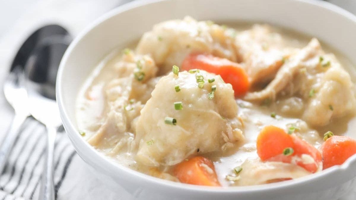 Easy Old Fashioned Chicken And Dumpling Recipe Recipe. Photo credit Lauren's Latest.