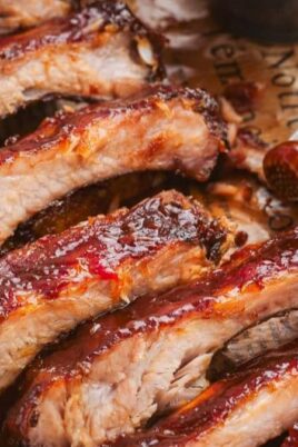 Easy Oven Baked Ribs (3 Ingredients!). Photo credit Lauren's Latest.